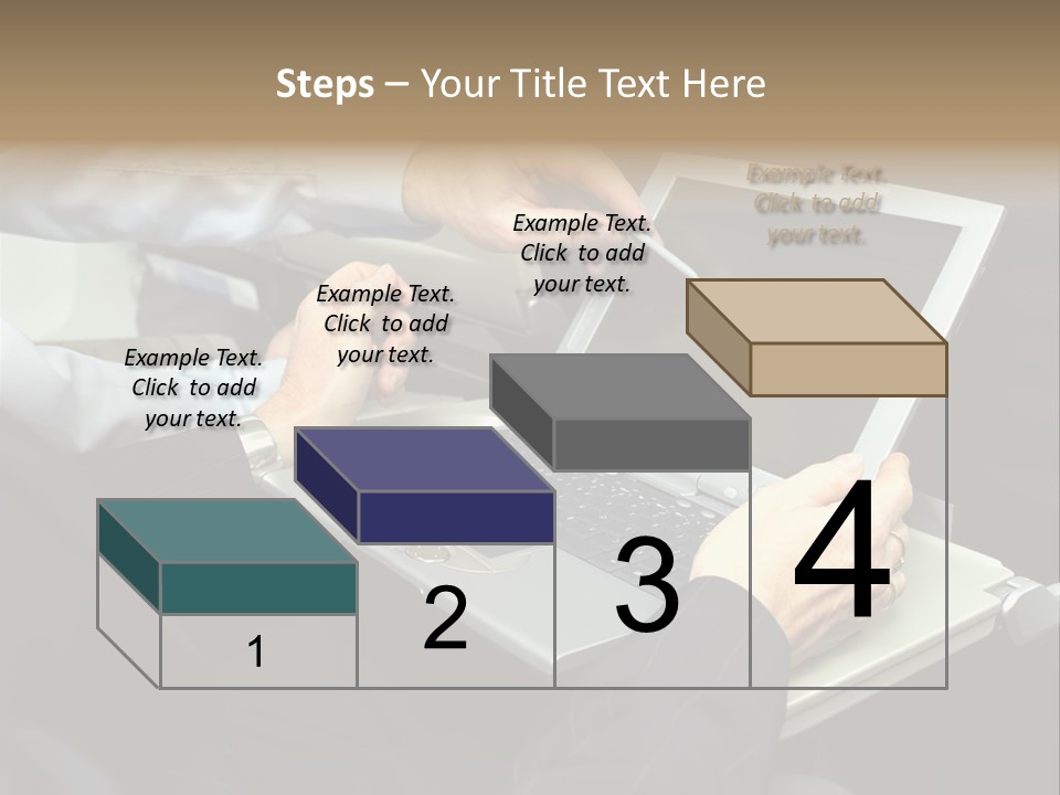 Business People Using Laptop On An Aeroplane PowerPoint Template