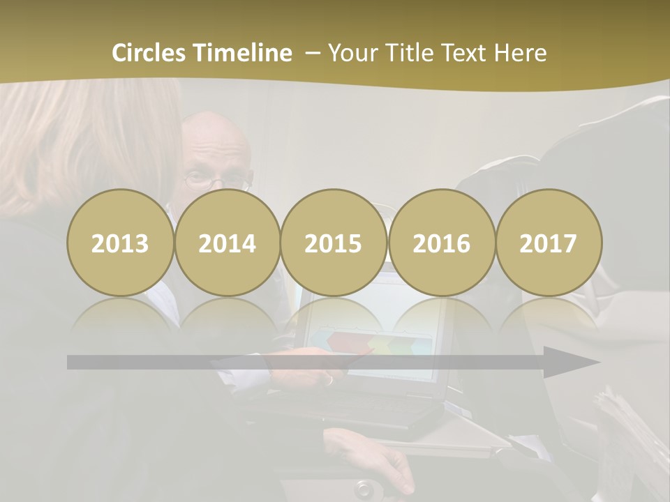 Business People Using Laptop On An Aeroplane PowerPoint Template