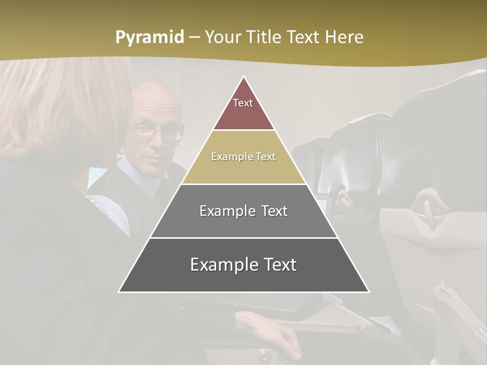 Business People Using Laptop On An Aeroplane PowerPoint Template