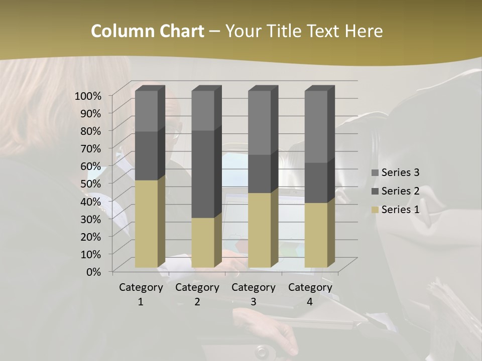 Business People Using Laptop On An Aeroplane PowerPoint Template