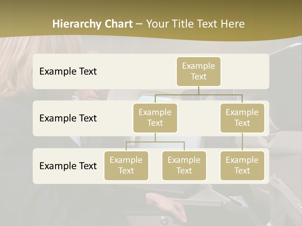 Business People Using Laptop On An Aeroplane PowerPoint Template