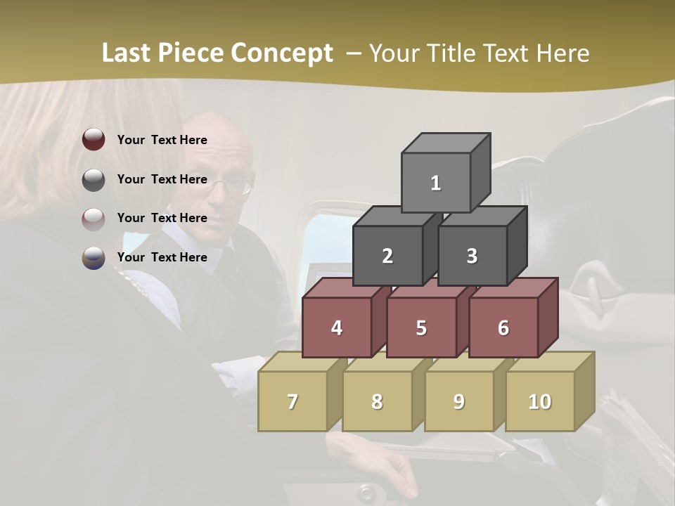 Business People Using Laptop On An Aeroplane PowerPoint Template
