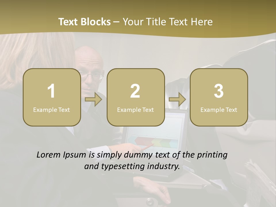 Business People Using Laptop On An Aeroplane PowerPoint Template
