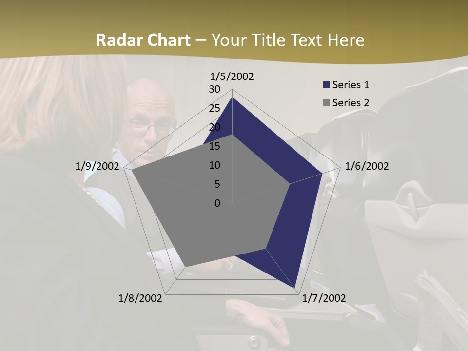 Business People Using Laptop On An Aeroplane PowerPoint Template