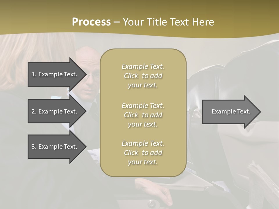 Business People Using Laptop On An Aeroplane PowerPoint Template