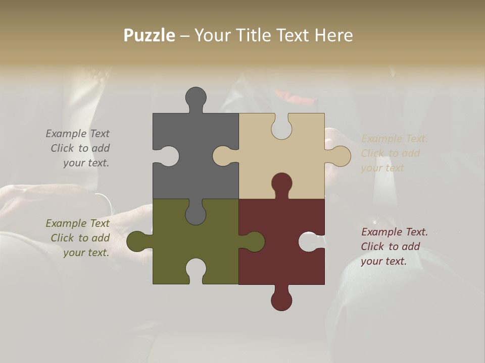 Business People Using Laptop PowerPoint Template