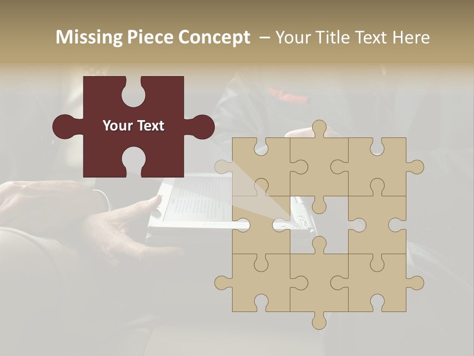 Business People Using Laptop PowerPoint Template