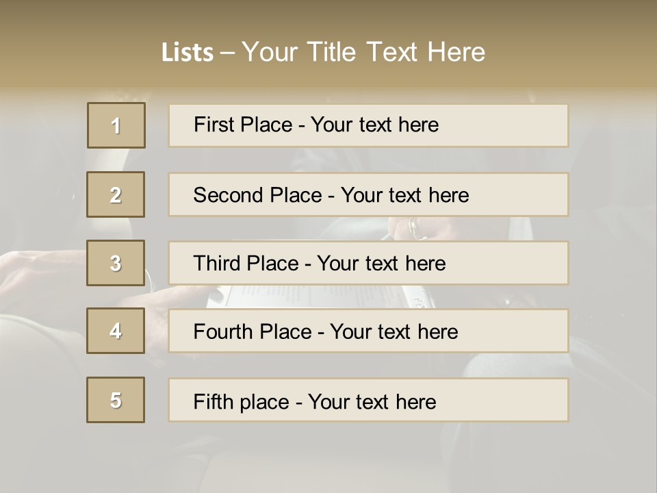 Business People Using Laptop PowerPoint Template