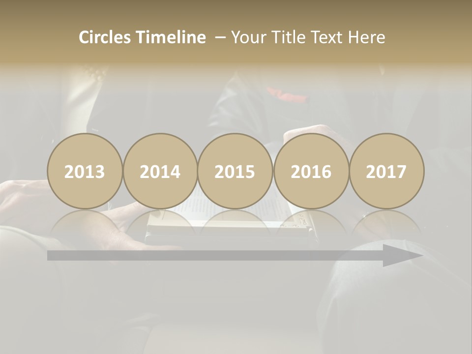 Business People Using Laptop PowerPoint Template