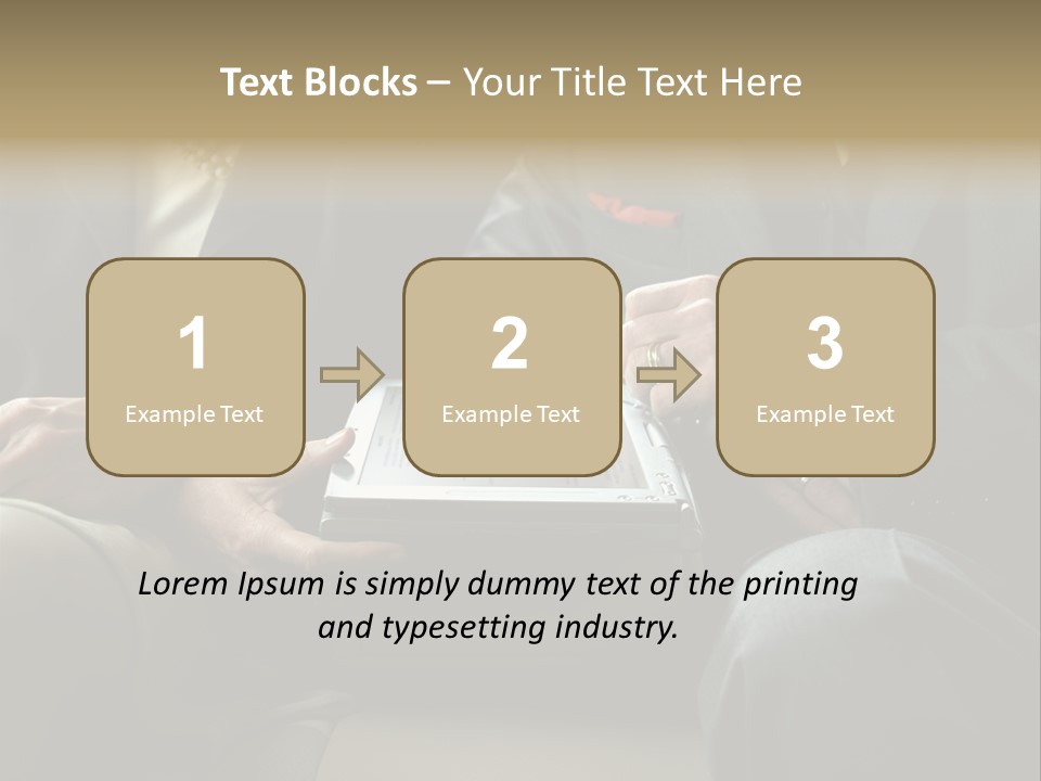 Business People Using Laptop PowerPoint Template