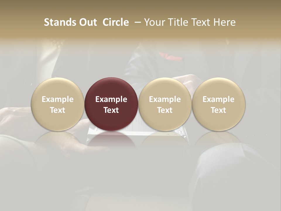 Business People Using Laptop PowerPoint Template