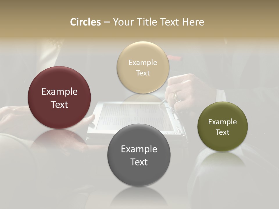 Business People Using Laptop PowerPoint Template