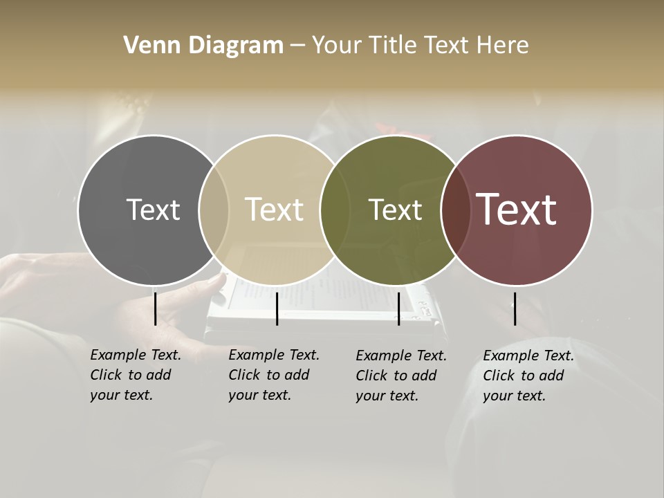 Business People Using Laptop PowerPoint Template