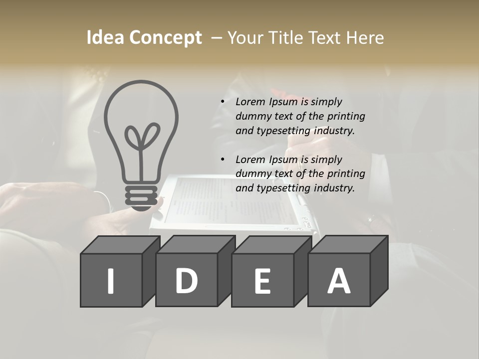 Business People Using Laptop PowerPoint Template