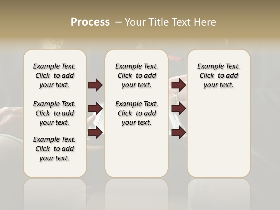 Business People Using Laptop PowerPoint Template