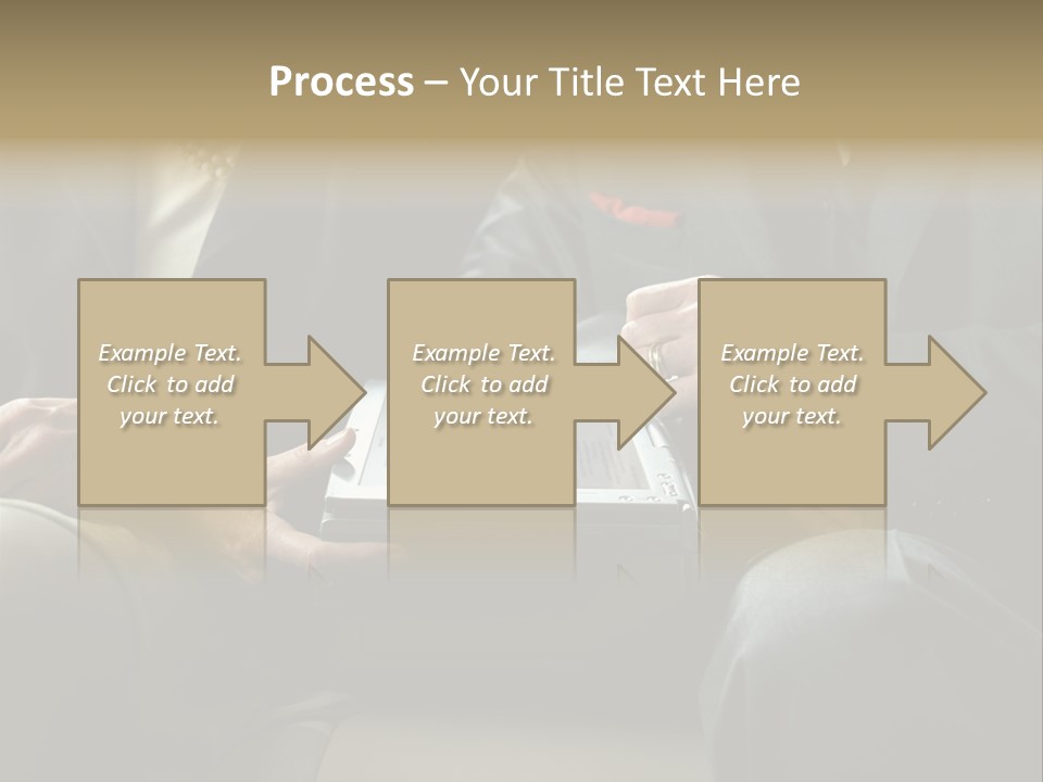 Business People Using Laptop PowerPoint Template