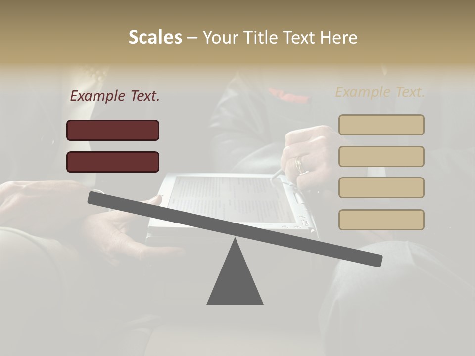 Business People Using Laptop PowerPoint Template