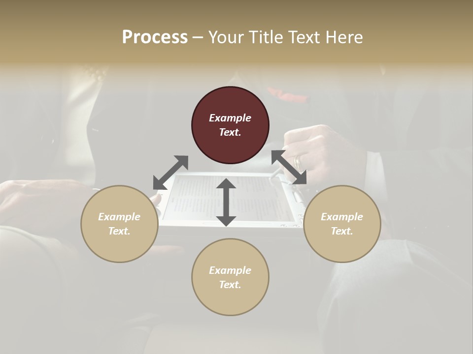 Business People Using Laptop PowerPoint Template