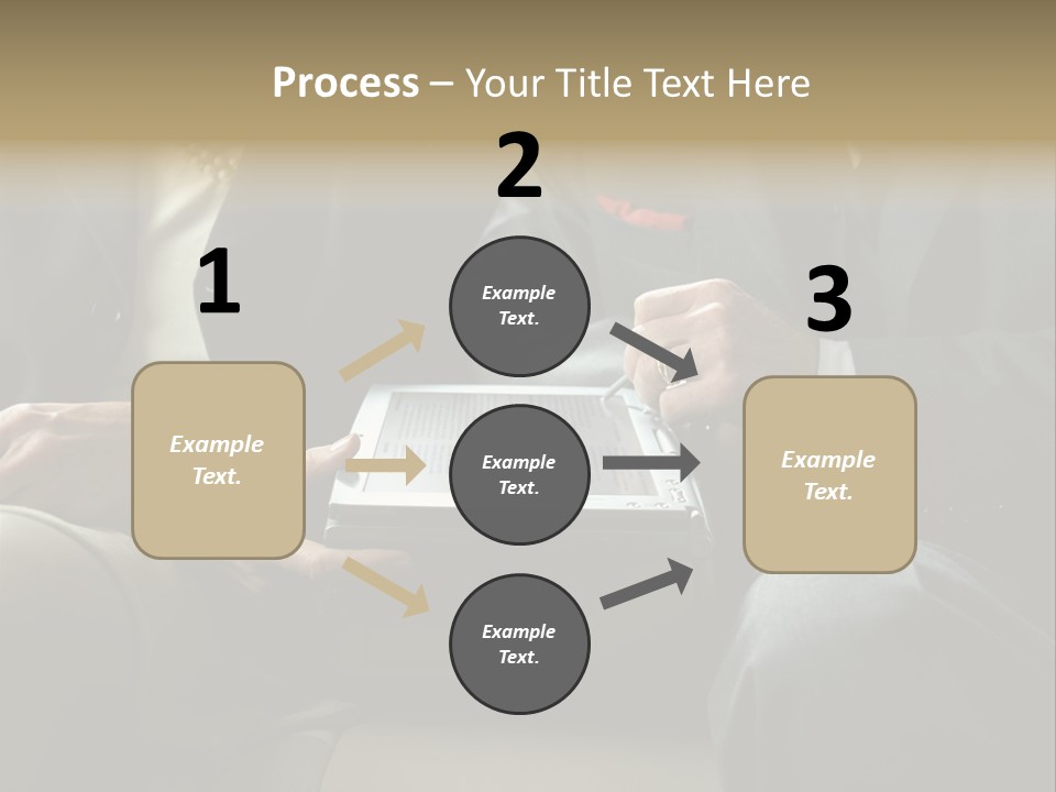 Business People Using Laptop PowerPoint Template