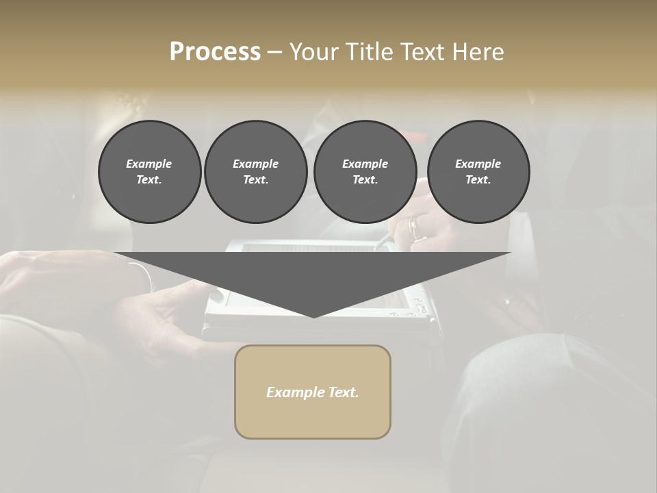 Business People Using Laptop PowerPoint Template