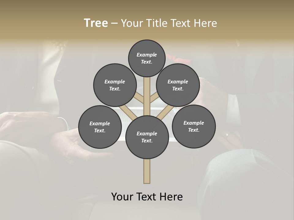 Business People Using Laptop PowerPoint Template