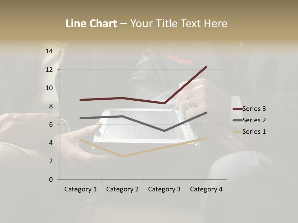 Business People Using Laptop PowerPoint Template