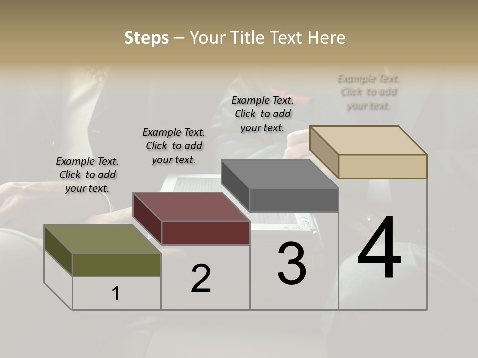 Business People Using Laptop PowerPoint Template