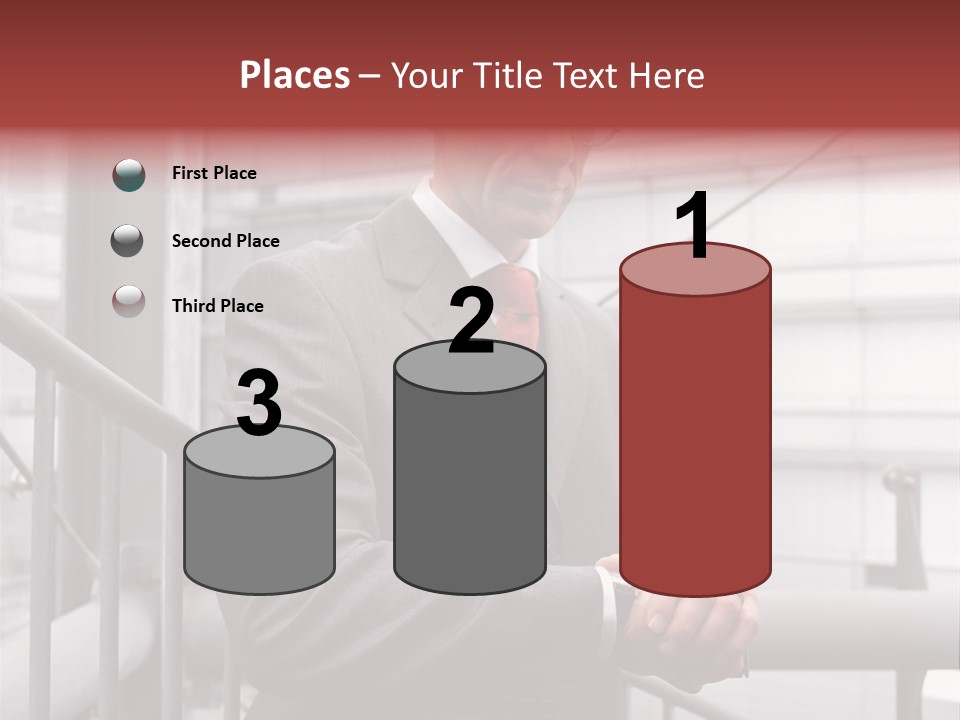 Businessman Looking At His Watch PowerPoint Template