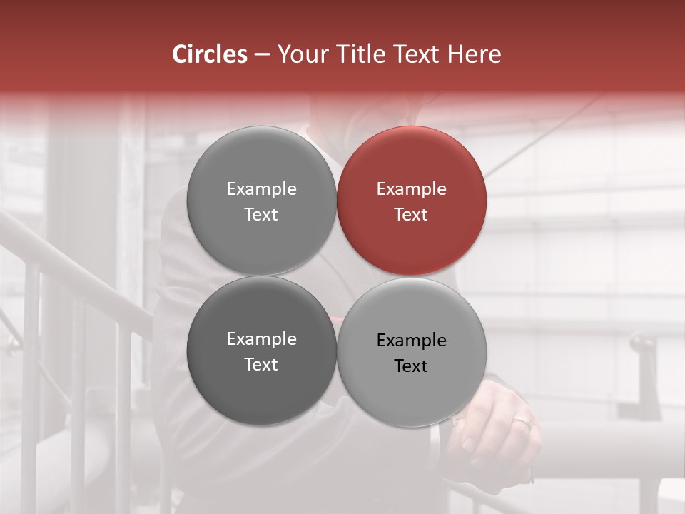 Businessman Looking At His Watch PowerPoint Template