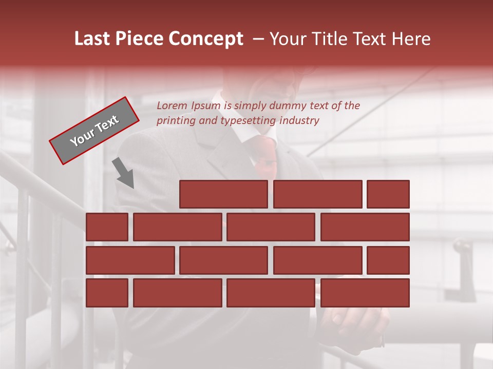 Businessman Looking At His Watch PowerPoint Template