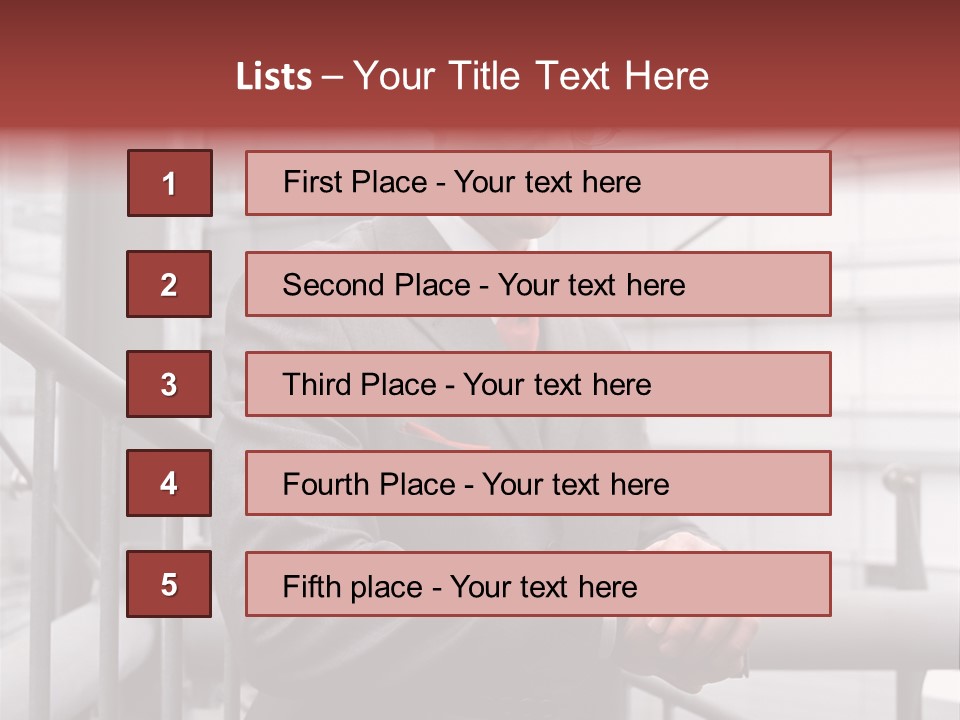 Businessman Looking At His Watch PowerPoint Template