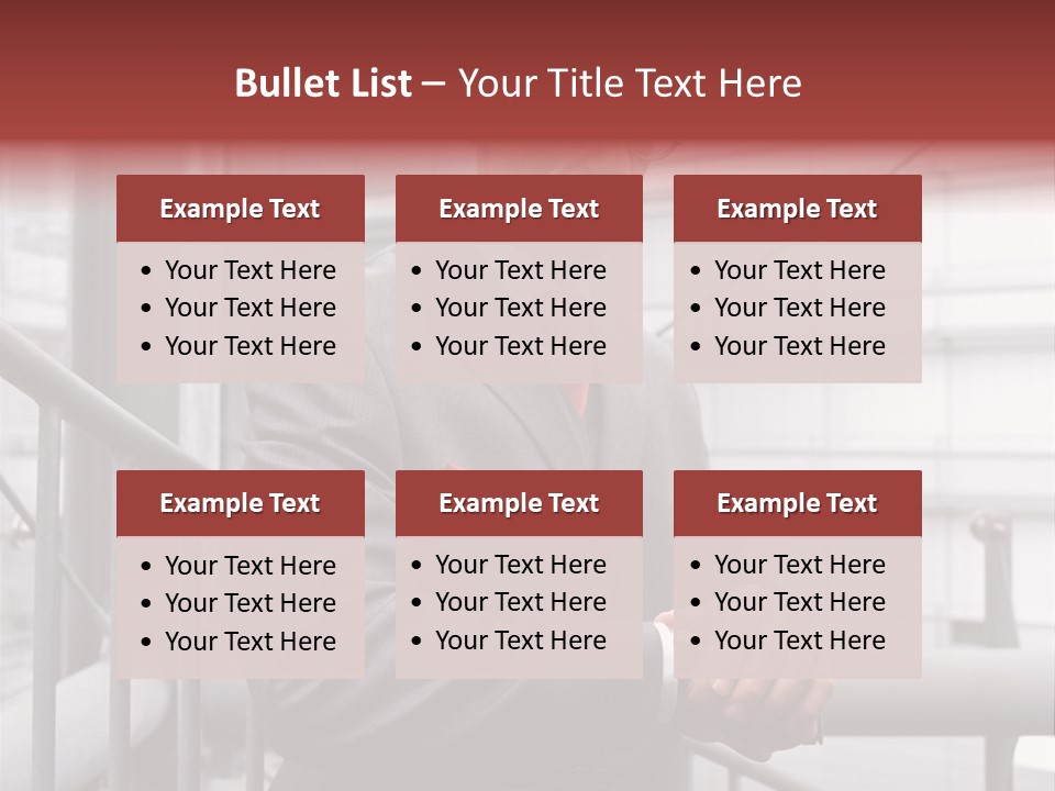 Businessman Looking At His Watch PowerPoint Template