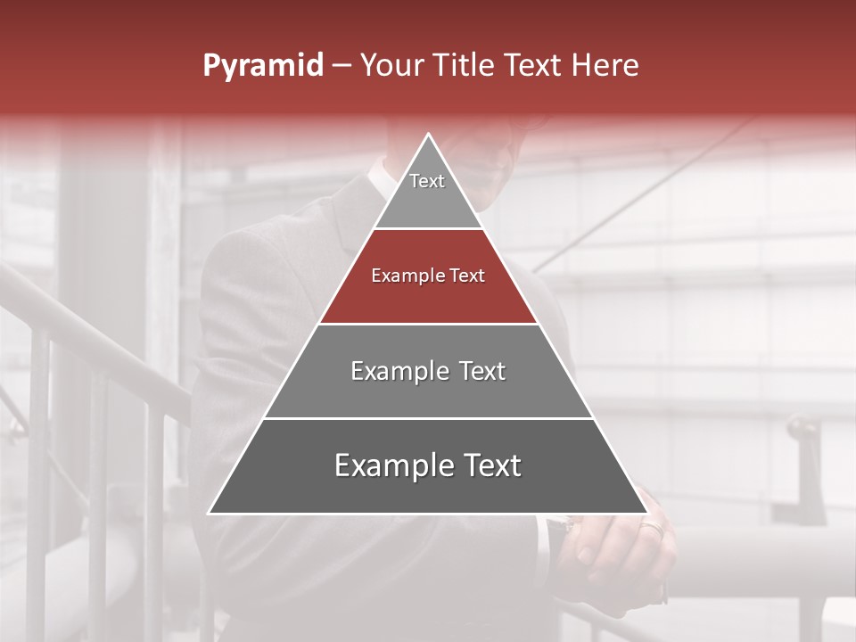 Businessman Looking At His Watch PowerPoint Template