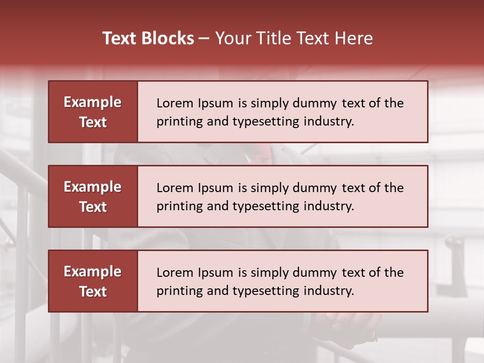 Businessman Looking At His Watch PowerPoint Template