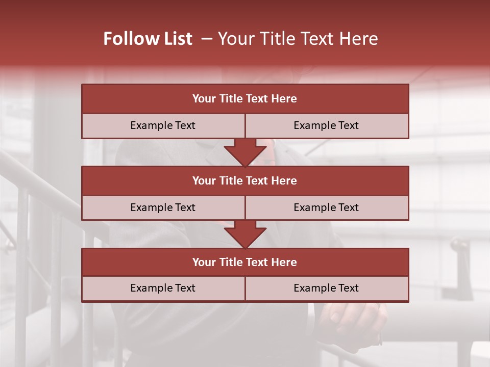 Businessman Looking At His Watch PowerPoint Template