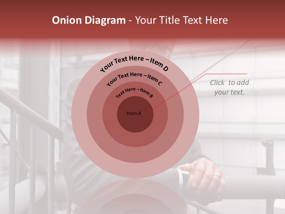 Businessman Looking At His Watch PowerPoint Template