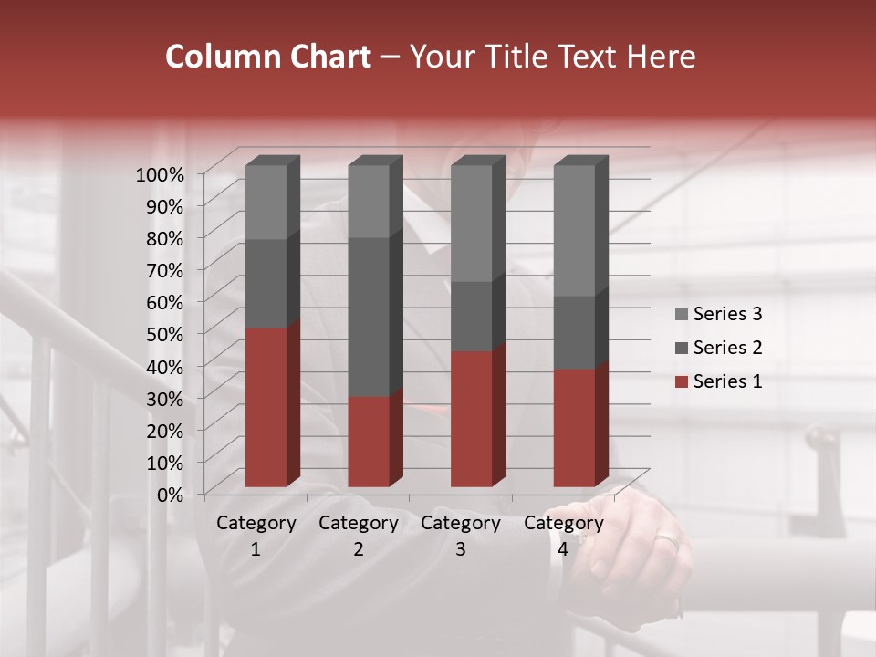 Businessman Looking At His Watch PowerPoint Template