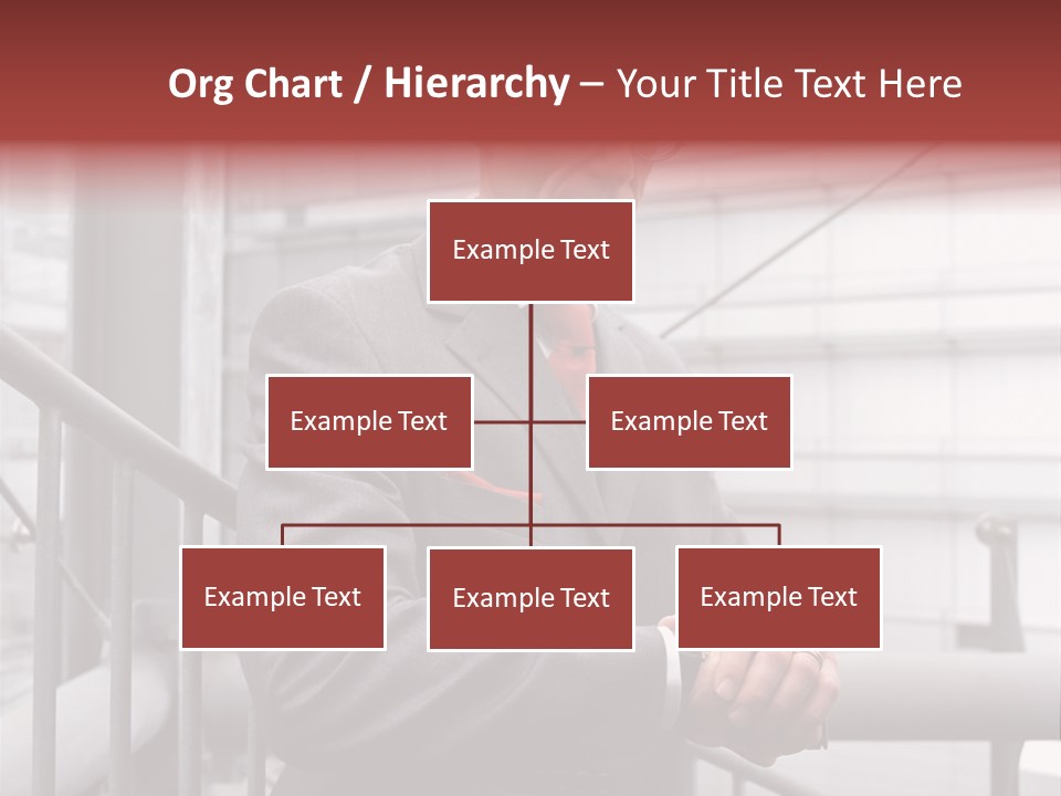 Businessman Looking At His Watch PowerPoint Template