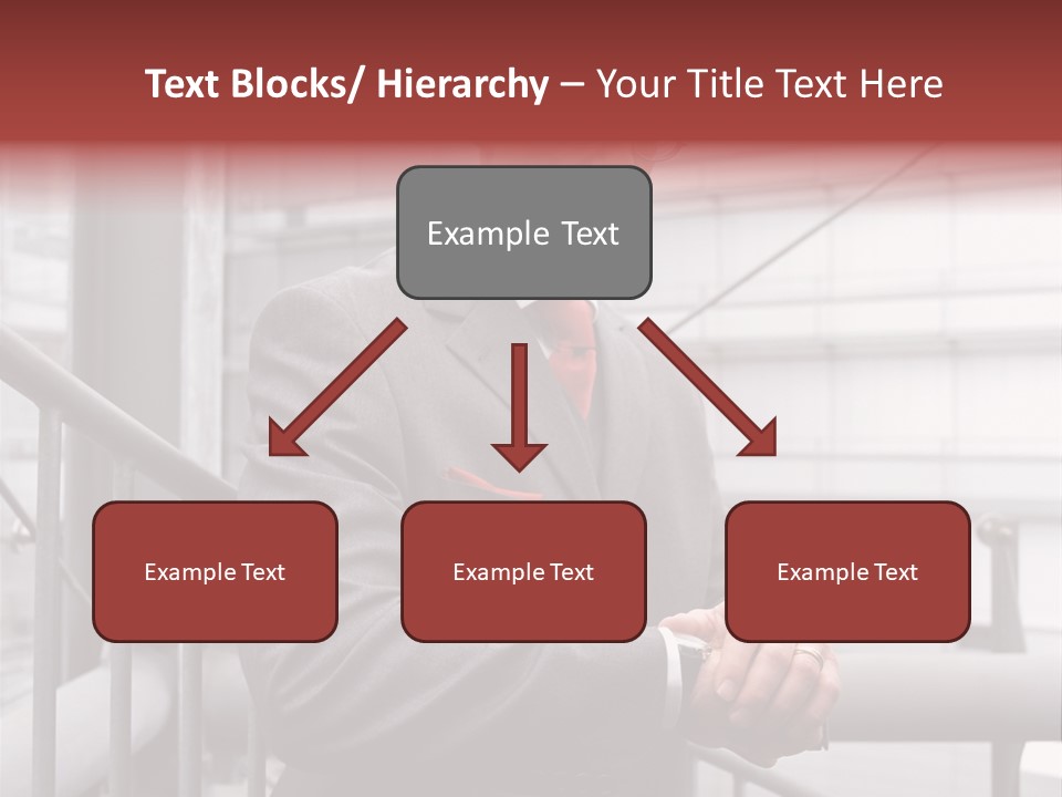 Businessman Looking At His Watch PowerPoint Template