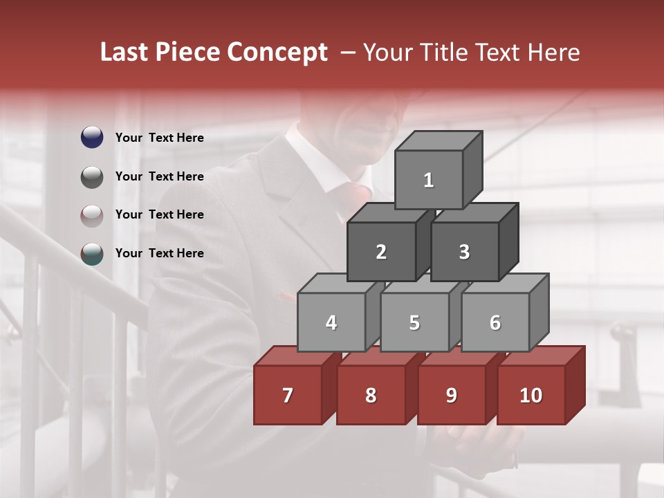 Businessman Looking At His Watch PowerPoint Template