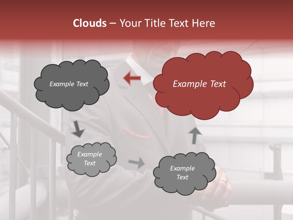 Businessman Looking At His Watch PowerPoint Template