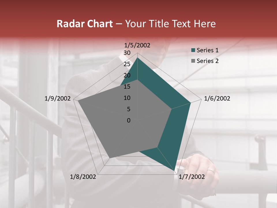 Businessman Looking At His Watch PowerPoint Template