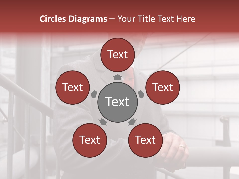 Businessman Looking At His Watch PowerPoint Template