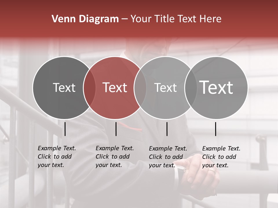 Businessman Looking At His Watch PowerPoint Template