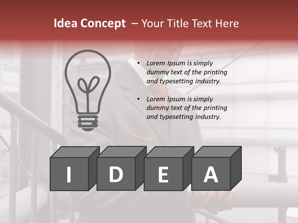 Businessman Looking At His Watch PowerPoint Template