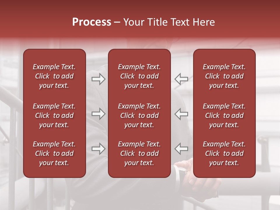 Businessman Looking At His Watch PowerPoint Template