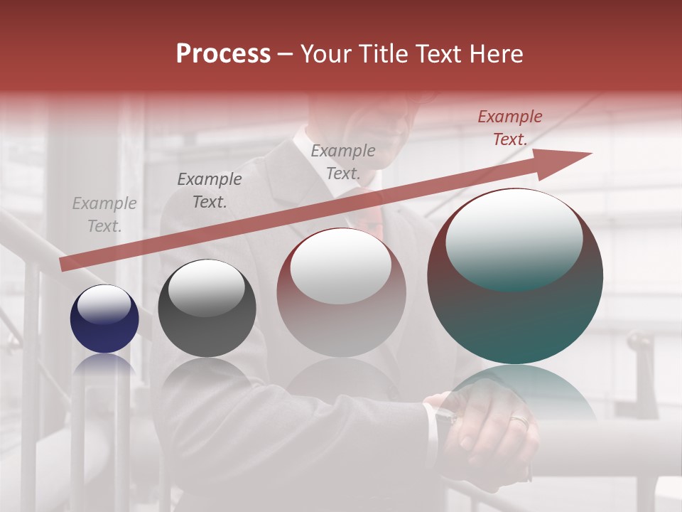 Businessman Looking At His Watch PowerPoint Template