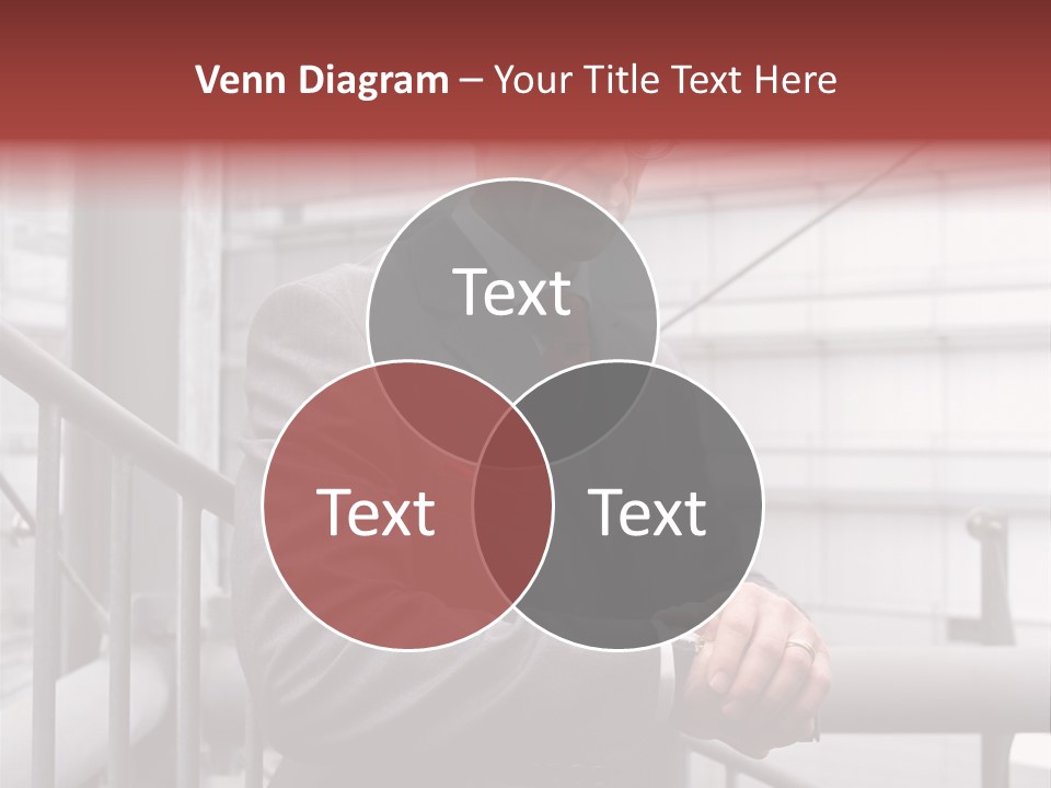 Businessman Looking At His Watch PowerPoint Template