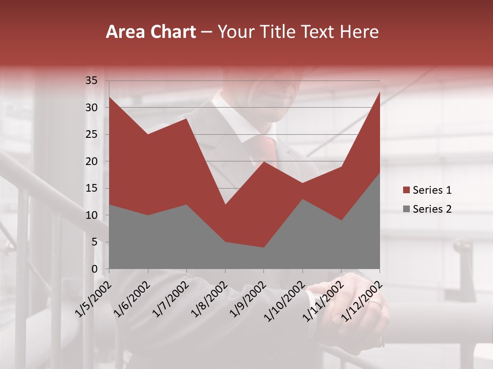 Businessman Looking At His Watch PowerPoint Template