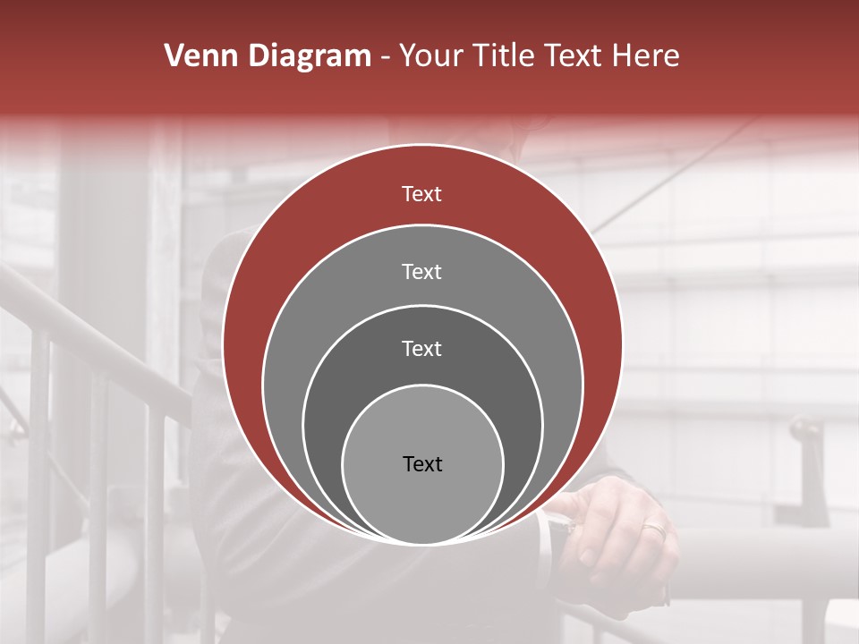 Businessman Looking At His Watch PowerPoint Template
